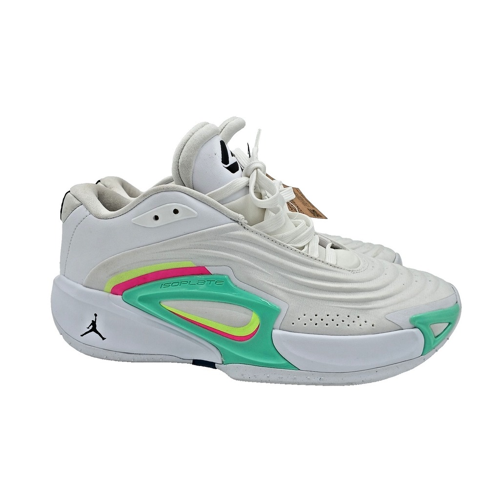 New Mens Nike‎ Jordan Luka 3 Photo Finish (White- Black Volt- Glow Green) Size 8